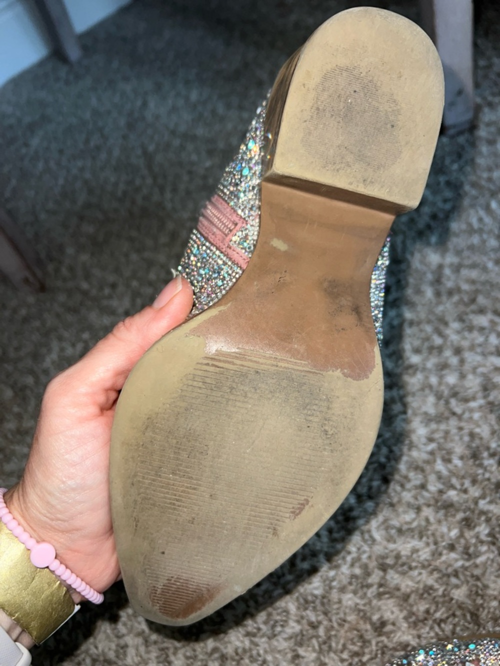Wild Pair Silver Rhinestone Western Ankle Boots - Picture 7 of 15